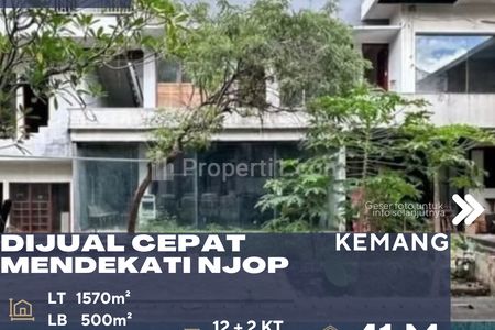 Dijual Rumah Kantor Harga Mendekati NJOP Lokasi Strategis Cocok untuk Kantor dan Kost/Hunian Eksklusif di Kemang Jakarta Selatan
