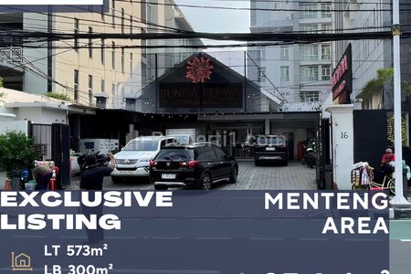 Dijual Exclusive Listing Rumah di Pinggir Jalan Lokasi Prime di Menteng Jakarta Pusat