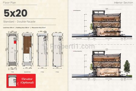 Dijual Ruko Pasadena Studio Loft Dua Muka di Gading Serpong Tangerang