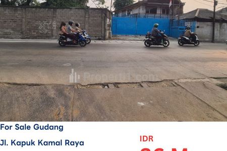 Dijual Pabrik Kapuk Kamal Raya di Jakarta Barat