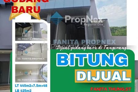 Jual Gudang Baru BRAND NEW MURAH di Pergudangan Tunas Bitung Tangerang [Ready to Move-in]