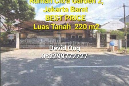 Dijual Rumah Citra Garden 2 HARGA MURAH di Jakarta Barat