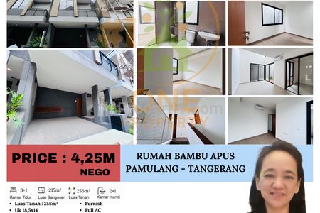 Dijual Rumah Bangunan Baru di Bambu Apus, Pamulang, Tangerang Selatan