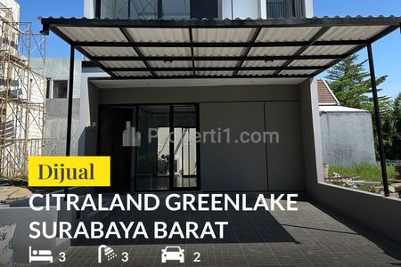 Rumah Dijual di Greenlake Citraland Surabaya Barat New Gress Siap Huni