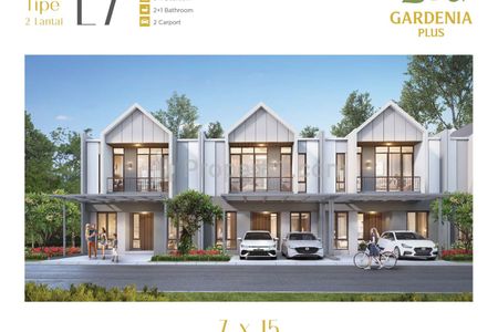 JUAL Rumah Baru Paramount Petals Ukuran 7x15+ Hoek Bisa KPR dan Cash Bertahap di Tangerang