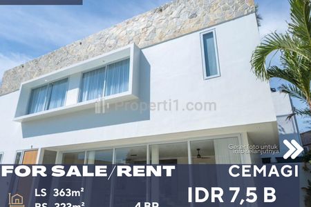 High Quality, Build and Finishing Villa with Large Pool, Spacious Garden and Ocean Views for Sale at Cemagi Badung Bali