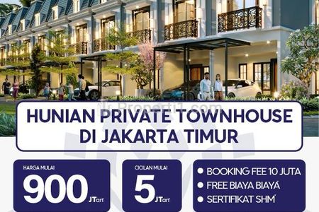 Dijual Hunian Exclusive Royal East Townhouse di Cipayung Jakarta Timur