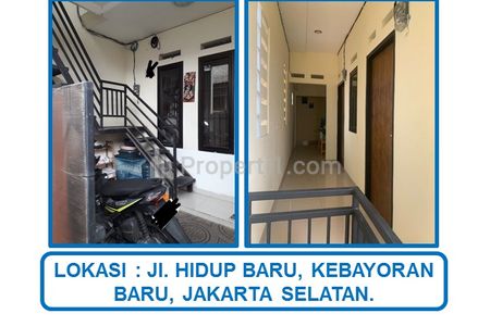 Jual Cepat Rumah 2 Lantai 6 Kamar Kost Jl. Hidup Baru, Gandaria Utara, Kebayoran Baru, Jakarta Selatan.