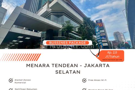 Sewa Kantor Virtual Office Premium Kawasan Tendean Jakarta Selatan Mulai Dari 2,5 juta/tahun