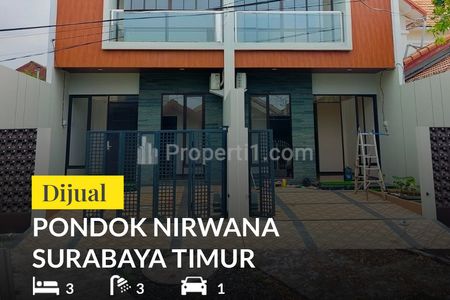Jual Rumah New Gress di Pondok Nirwana Kedung Baruk Rungkut Surabaya Timur