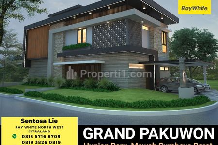 Dijual Rumah Baru Grand Pakuwon Surabaya - Private Kolam Renang - Tandes Food Junction Dekat Sekolah Sampoerna Academy, SGS, Margomulyo, Akses Tol
