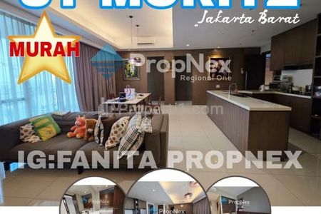 Jual MURAH! Apartemen ST. MORITZ Tower Paling Eksklusif Presidential Jakarta Barat - 3 Bedroom Fully Furnished UNBLOCK VIEW!