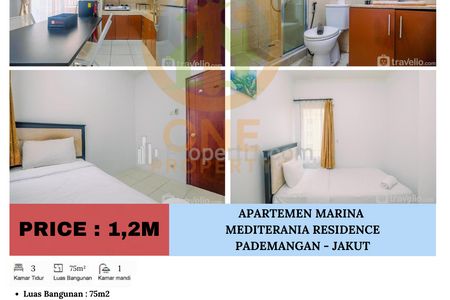Dijual Apartemen Marina Mediterania Residence, Ancol, Kec. Pademangan, Jakarta Utara