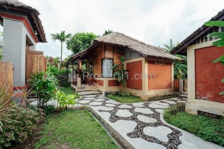 JUAL CEPAT 2 Unit VILLA 1 Kamar Furnished dan TANAH Seluas 25 ARE di Tabanan Bali - Siap Huni