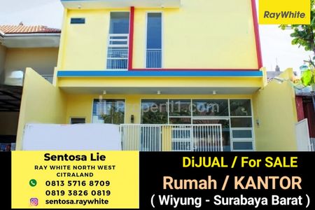 Dijual Rumah Raya Babatan Pratama Wiyung Surabaya Barat - Nol Jalan Raya Kembar Cocok Buat Segala Usaha Komersial Area