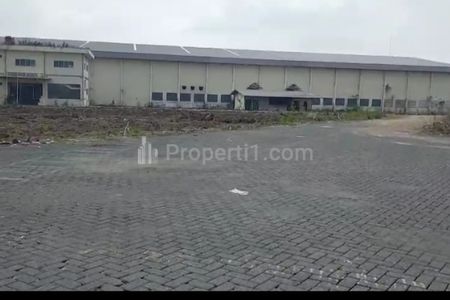 Jual Murah Gudang Hitung Tanah HGB, Luas Tanah 9,7 Hektar Bangunan 1,1 Hektar di Jalan Raya Provinsi Cikarang Timur, Bekasi, Jawa Barat