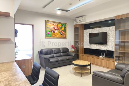 Dijual Cepat Harga Bagus, Apartemen 2 Kamar Besar New Furnished di Skandinavia Tangcity Tangerang - Lake View