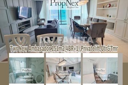 Dijual Apartemen ST. MORITZ Tower New Ambasador 4BR FULL FURNISHED! JARANG ADA UNIT SEMEWAH INI!
