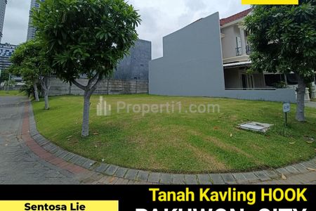 Dijual Tanah Kavling  219 m2 di Pakuwon City Surabaya Timur - Row Jalan 4 Mobil - Dekat Sekolah Xin Zhong, Gloria, Al Azhar