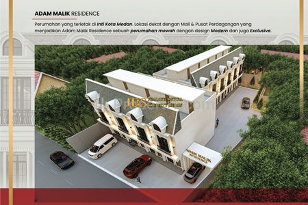 Rumah Baru 2,5 Tingkat Dijual di Komplek Adam Malik Residence Jalan Sekata - Medan