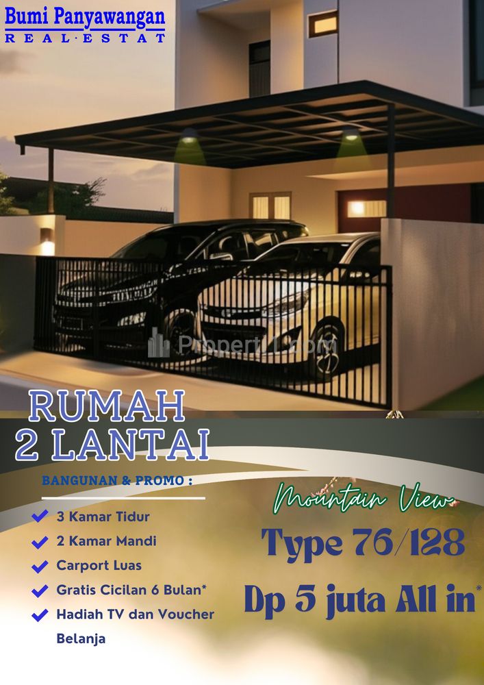 Dipasarkan Rumah 2 Lantai Mountain View di Bumi Panyawangan Real Estate, Cileunyi, Bandung