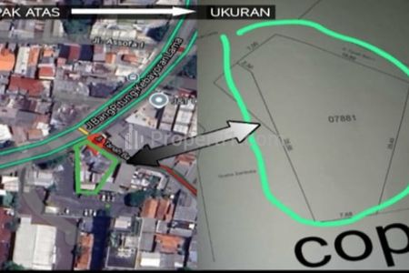 Dijual Tanah Hoek di Jalan Raya Bang Pitung Kebayoran Lama Jakarta Selatan