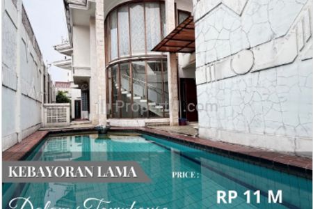 Dijual Town House Semi Furnished dengan Swimming Pool di Kebayoran Lama, Grogol Selatan, Jakarta Selatan
