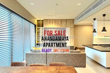 Jual Cepat Apartemen Anandamaya, 3+1 BR 177sqm, Furnished & Ready To Used, Direct Owner