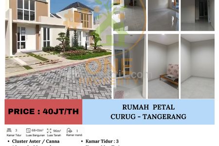 Disewakan Rumah Paramount Petals, Curug - Tangerang