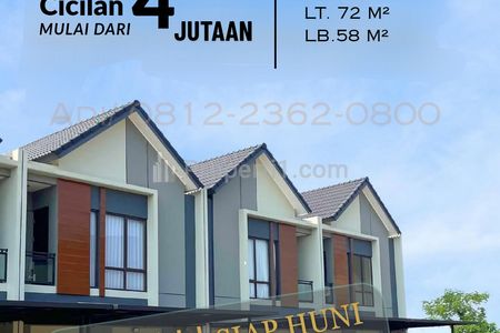 Dijual Rumah 2 Lantai Siap Huni di Cibubur Cileungsi Bogor dengan Cicilan 4 Jutaan Per Bulan