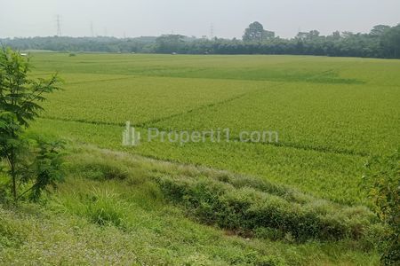 Jual Murah Nego Tanah Sertifikat 100 Hektar Bisa Perluas 200 Hektar, Zona Industri, Akses Kontainer, Mepet NJOP di Bojongmangu, Bekasi, Jawa Barat