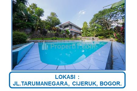Jual Cepat Rumah Villa 2 Lantai Halaman Luas di Jl. Tarumanegara, Sukaharja, Kec. Cijeruk, Kabupaten Bogor