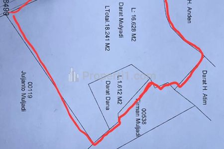 Jual Murah Tanah SHM Luas 1,8 Hektar, Lebar Muka 100 Meter, Zona Industri, Dekat Pabrik Semen, Akses Kontainer di Pangkalan, Karawang, Jawa Barat