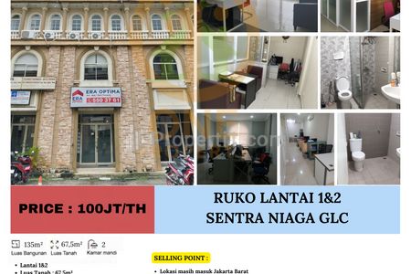 Disewakan Ruko Era Optima Lantai 1&2 di Rukan Sentra Niaga Green Lake City - Jakarta Barat