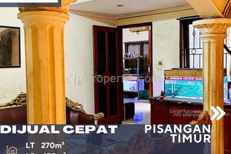 Dijual Rumah 2 Lantai Lokasi Strategis di Pisangan Lama Jakarta Timur