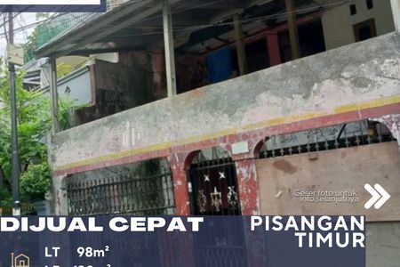 Dijual Rumah 3 Lantai Sedang Renovasi Ex Rumah Kost di Pisangan Timur Jakarta Timur