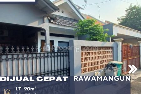 Dijual Rumah Siap Huni Lokasi Strategis Bebas Banjir di Rawamangun Jakarta Timur