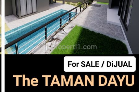 Jual Villa The Taman Dayu Pandaan Pasuruan Jatim - Bangunan Baru Modern, Ada Kolam Renang Pribadi, Dekat Lapangan Golf Taman Dayu 