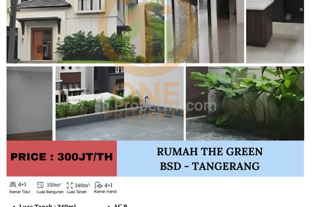 Disewakan Rumah Baru Nyaman di The Green, BSD - Tangerang