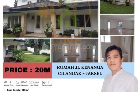 Dijual Rumah di Jalan Kenanga, Cilandak, Jakarta Selatan