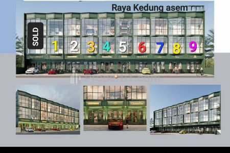 Dijual 9 Ruko Jejer - Ruko Raya Kedung Asem - Rungkut Dekat Raya Merr, Galaxy Mall Cocok Buat Segala Usaha - Parkiran Luas di Surabaya