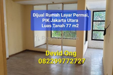 Dijual Rumah Layar Permai PIK Luas Tanah 77 m2, Jakarta Utara
