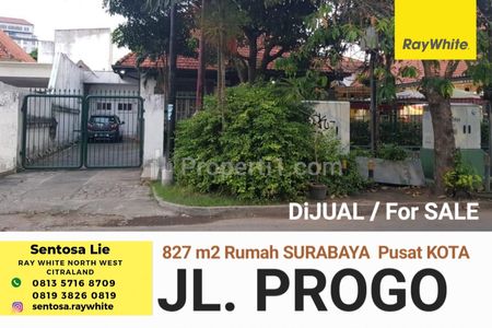 Dijual Rumah di Surabaya Pusat - Jalan Progo, Wonokromo - Dekat Raya Darmo - Taman Bungkul - Cocok Buat Segala Usaha, Kantor, Bank, Cafe, Restoran