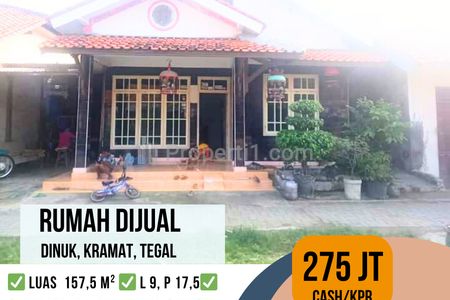 Jual Rumah Murah di Dinuk Kramat Tegal, Jawa Tengah