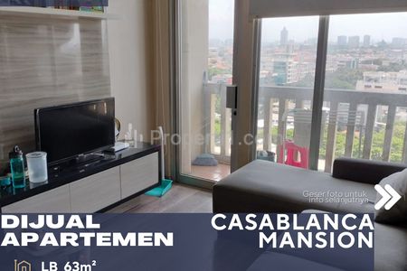 Dijual Cepat Apartemen Casablanca Mansion 3BR Furnished Dekat Mall Kokas Turun Harga di Daerah Tebet Jakarta Selatan