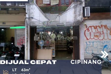 Dijual Cepat Rumah Pinggir Jalan Raya Cocok untuk Buka Usaha di Cipinang Jakarta Timur