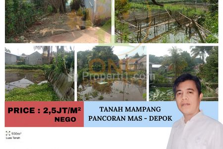 Dijual Tanah Mampang, Pancoran Mas - Depok
