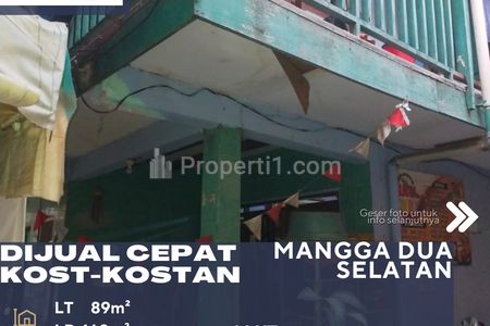Dijual Cepat Rumah Kost dan Kontrakan Full Isi Tidak Pernah Kosong di Mangga Dua Jakarta Pusat