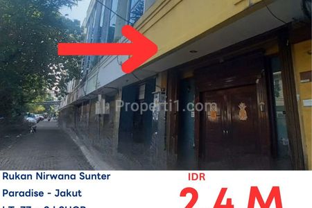 Dijual Ruko MURAH Sunter Jalan Paradise Rukan Nirwana Sunter Asri, Jakarta Utara