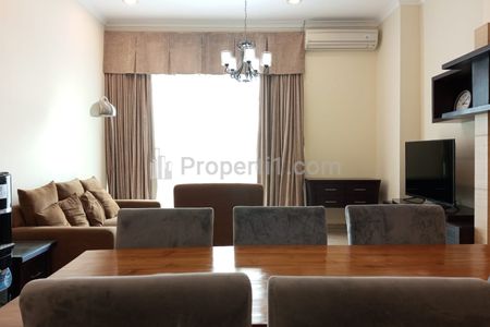For Lease Senayan Residence Apartment Type 3+1BR Full Furnished and Very Good Condition - Strategic Location In South Jakarta